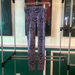 Poprageous Haunted Mansion wallpaper print leggings.